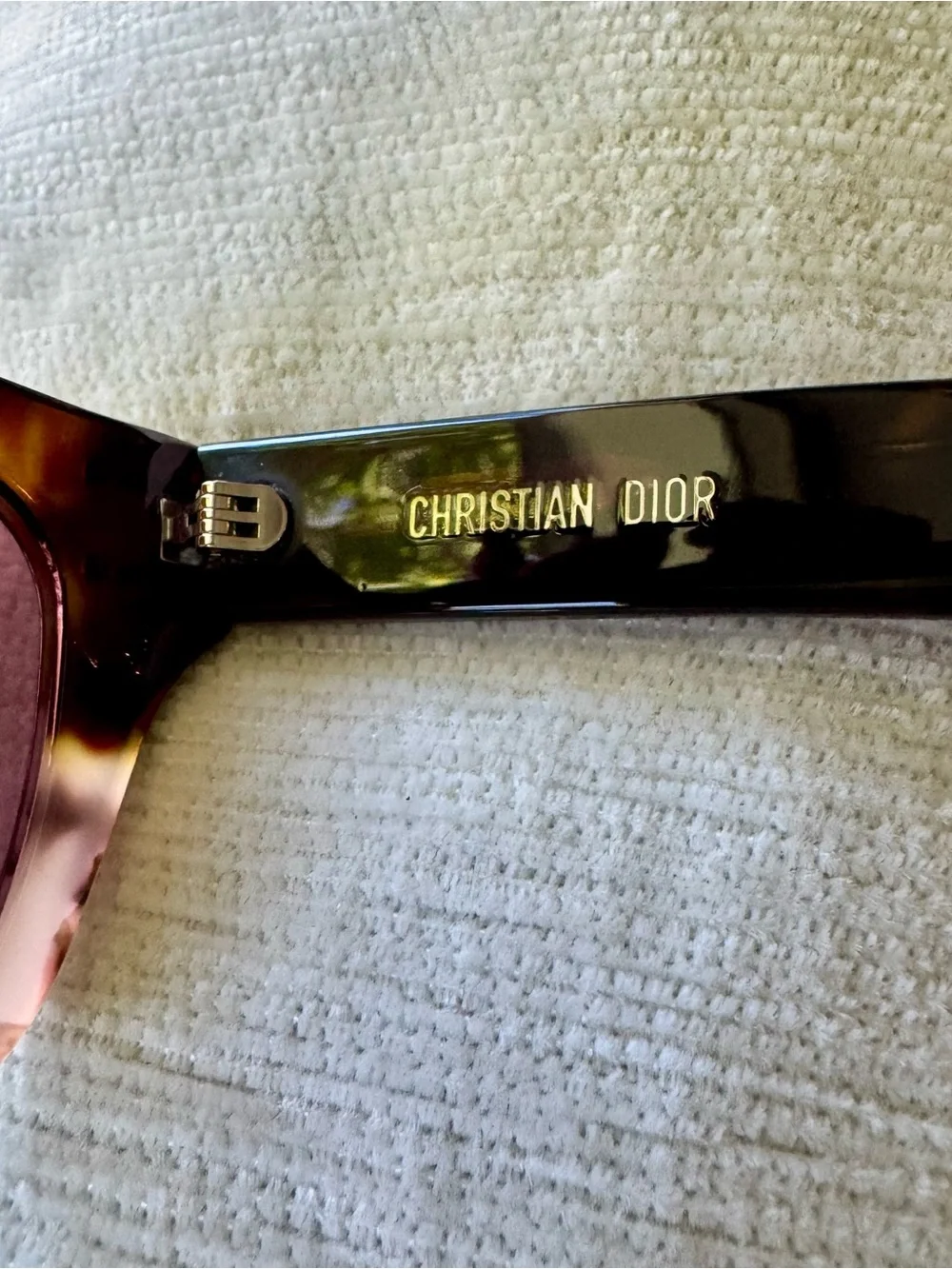 Christian Dior Signature B41 Sunglasses in Tortoise and rose lenses